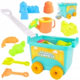 Moder voziček za pesek s priborom