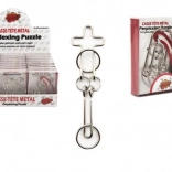 Kovinska žična uganka – težavnost 3 (mešanica motivov)