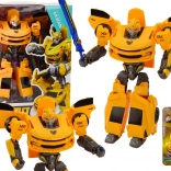 Avto Robot 2v1 transformirajoči športni avto rumen