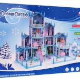 Zimska vila za punčke s pripomočki