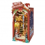 Ročno narejena božična ulica Zaviralo za knjige