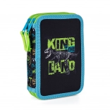 Dvonadstropni šolski peresnica Premium dinozaver