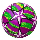 Vijolična gumijasta žoga s svetlečimi zvezdicami 24 cm