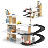 Lesena garaža z dvigalom in avtopralnico ECOTOYS