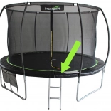 Zaščitni obroč za vzmeti za trampolin Sport Max 6 ft, črno-zelen