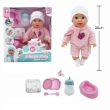 punčka 35 cm pije in lula Tosia z dodatki