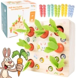 Lesena spretnostna igra Dopasuj Marchewkę