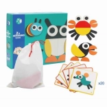 Lesena sestavljanka živalice