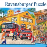 Ravensburger sestavljanka gasilci 3x49 koščkov