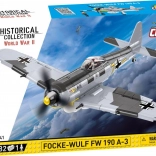 Zgradbena igrača Zgodovinska zbirka WWII Focke-Wulf FW 190 A-3 382 kock