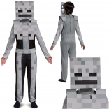 Otroški kostum MINECRAFT Skeleton – beli okostnjak 127–136 cm (7–8 let)