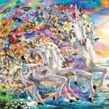 Sestavljanka samorogi 2000 kosov EUROGRAPHICS