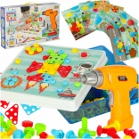 Kreativni set za sestavljanje z vrtalnikom v kovčku, 261 delov