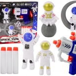 Komplet mehkih puškic s puščicami Kozmonavti