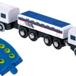 Električni vlak z daljinskim upravljalnikom za lesene železnice SMALL FOOT Maxim