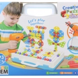 Vijačna konstrukcijska sestavljanka z vrtalnikom – 193 kosov