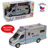 Policijski avto 19,5 cm z lučjo in zvokom na baterije