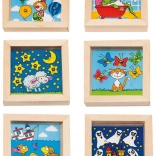 Žepna lesena igračka Kroglica v vdolbino GOKI