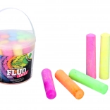 Fluorescenčne kreda za pločnik, 20 kos