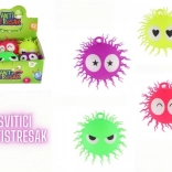 Antistresna kosmata žogica iz silikona s svetlobo