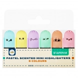 Pastelni dišeči mini označevalniki STARPAK – set 6 kosov