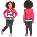 Otroški kostum GABBY’S DOLLHOUSE – top in trak za lase z mačjimi ušeski (98–104 cm, 3–4 leta)