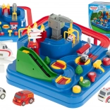 Interaktivna dirkalna steza s preprekami in parkiranjem