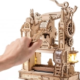 Robotime ROKR svetleči leseni 3D puzzle – klasični tiskarski stroj (303 kosov)