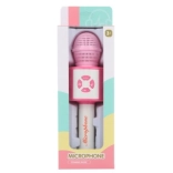 Otroški rožnati karaoke mikrofon na baterije