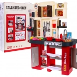 interaktivna otroška kuhinjica z vodno pipo, lučkami in zvoki, 58 delov