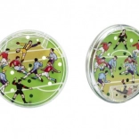 Žepna nogometna miselna igra – dvostranska kroglična igra (Ø 9 cm)