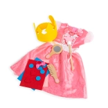 Bigjigs Toys kostum princesa – rožnata obleka z dodatki