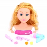 Frizerska glava s priborom 22 cm