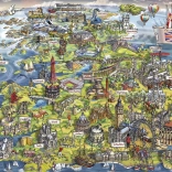 Sestavljanka Čudovita Britanija 1000 kosov