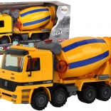 Oranžni betonski mešalec Vrteča se hruška Zvočne luči Gradbeno vozilo