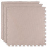 Pena talna igralna podloga HUMBI 180 × 60 cm, vodoodporne velike sestavljanke, 3 kosi, svetlo rožnata