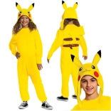 Otroški kostum POKEMON Pikachu kigurumi 127–136 cm (7–8 let)