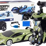 Robotski avto transformacije R/C 1:10 Zelen upravljanje z gestami