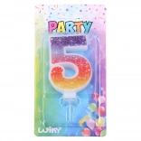 Zabavna svečka številka 5 Zvezda