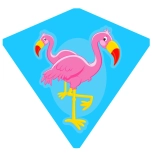 Leteči zmaj flamingo 68 × 73 cm
