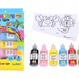 Barve za steklo z bleščicami 5+1