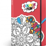 Pobarvanka črtast zvezek za flomastre 13 × 21 cm