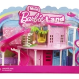 MATTEL mini BARBIE land hišica za punčke s punčko, ljubljenčkom, dvigalom in bazenom