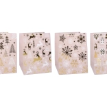 Darilna vrečka M božična 26 × 32 × 12 cm