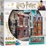 Wrebbit 3D puzzle Harry Potter: Prečna ulica – 450 kosov