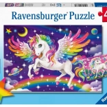 Puzzle Ravensburger – samorog in pegaz 2×24 koščkov