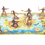 Figurice Indijancev z zemljevidom