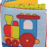 GOKI bombažna šumeča knjižica s piskalcem za otroke