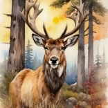 Diamantno slikanje Jelen 30x40cm