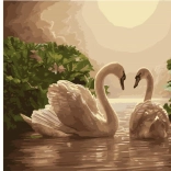 diamantno slikanje Labodja pesem 30 × 40 cm